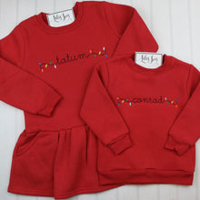 Load image into Gallery viewer, Pullover Fleece Sweatshirt- Red
