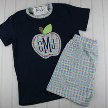 Load image into Gallery viewer, Primary Plaid Apple Shirt

