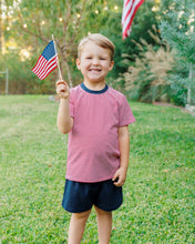 Load image into Gallery viewer, Avery Short Set- Red Stripe and Navy
