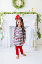Load image into Gallery viewer, Bows &amp; Baubles Christmas Flutter Pants Set
