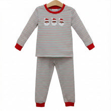 Load image into Gallery viewer, Christmas Candy Stripe Dark Skin Santa Set
