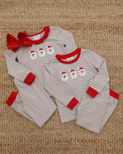 Load image into Gallery viewer, Christmas Candy Stripe Santa Ruffle Set
