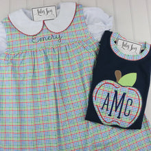 Load image into Gallery viewer, Primary Plaid Apple Shirt
