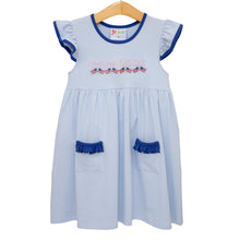 Load image into Gallery viewer, Let Freedom Ring Ruffle Pocket Dress
