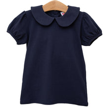 Load image into Gallery viewer, Peter Pan Collar Top- Navy
