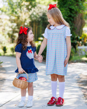 Load image into Gallery viewer, Primary Plaid Apple Ruffle Short Set
