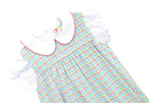 Load image into Gallery viewer, Primary Plaid Jumper Set
