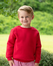 Load image into Gallery viewer, Pullover Fleece Sweatshirt- Red
