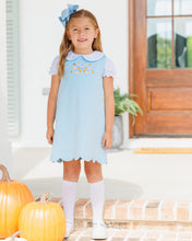 Load image into Gallery viewer, Pumpkin Bow Scallop Jumper Set
