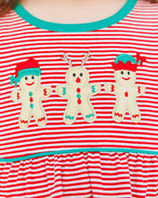 Load image into Gallery viewer, Santa's Sweet Helpers Ruffle Pocket Dress
