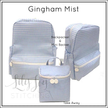 Load image into Gallery viewer, Gingham Mist TRVL Mini Backer
