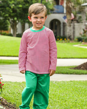 Load image into Gallery viewer, Thomas Pants Set- Red Stripe &amp; Green
