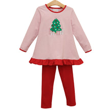 Load image into Gallery viewer, Underneath The Tree Ruffle Pants Set
