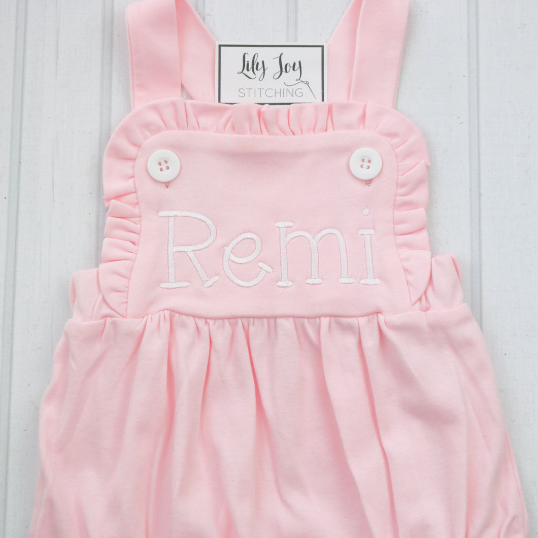 Light Pink Sunsuit with Name