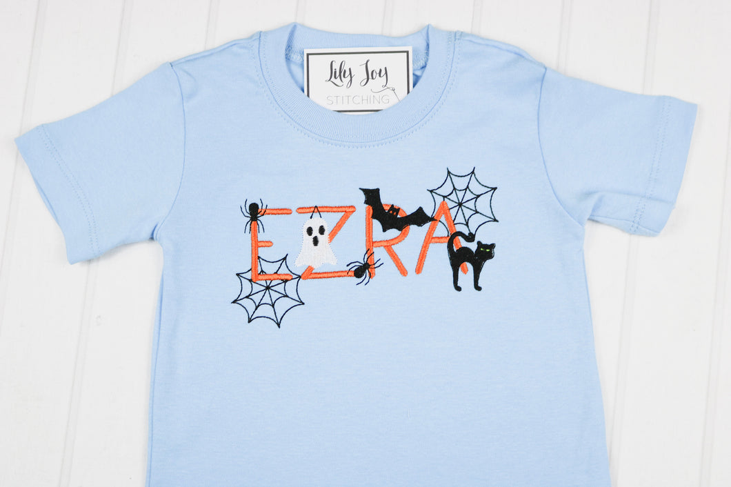 Boy Halloween Name- Multiple Outfit Options