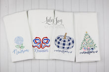 Load image into Gallery viewer, 4 Seasonal Tea Towels- Linen or Terry
