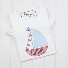 Load image into Gallery viewer, Scalloped Sailboat Ruffle Tee (2 Colorways)
