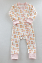 Load image into Gallery viewer, Pink Pumpkin Puppy Zip PJs FALL PRE-ORDER
